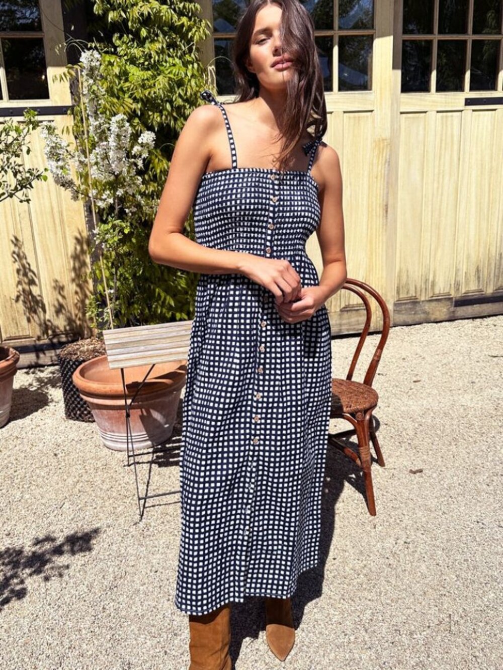 Emerson Fry Santiago Sundress - Maritime Gingham - XS / S
